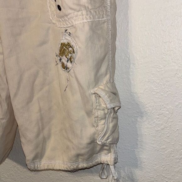 Da Nang Embroidered Cargo Bermuda Shorts Small - Picture 5 of 6